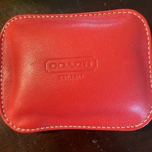 COPY - Vintage Coach! L4-1/2"- W3-1/2". Bean Bag!  Holds bracelets or for your …